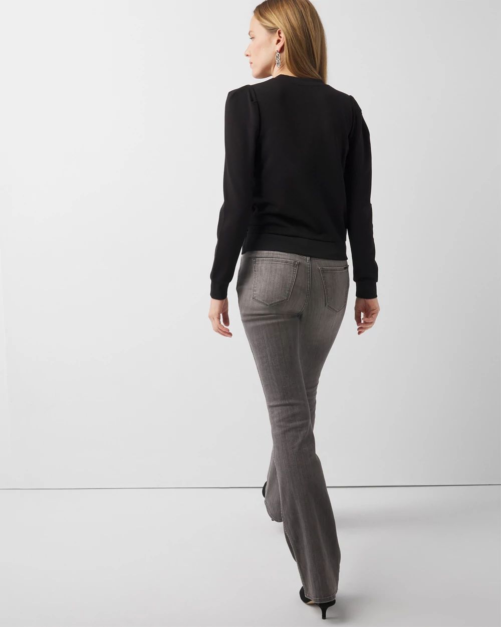 MEER.　CREAM PUFF TOP /BLK Lexi Rib Puff Sleeve Top – Marine Layer